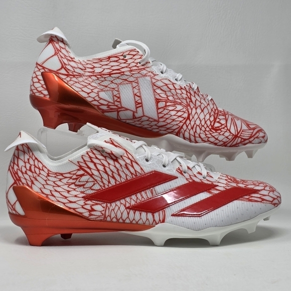 Adidas Adizero Electric Orange/White Football Cleats IH8570 Men\'s Size 14 New main image 8